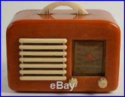 RARE Vintage General Television 591 Bakelite Catalin Butterscotch Tube Radio WOW