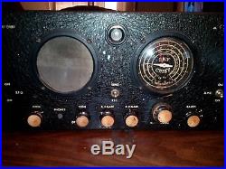 RARE Vintage Hallicrafters Sky Chief Tube Radio Receiver Early Dial Model # S-14