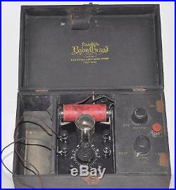 RARE Vintage National Airphone Radiotrola Baby Grand Tube Radio Portable Battery