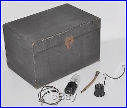 RARE Vintage National Airphone Radiotrola Baby Grand Tube Radio Portable Battery