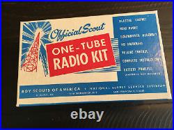 RARE-Vintage One-Tube Radio Kit Model 1805 Official 1957 Boy Scouts of America