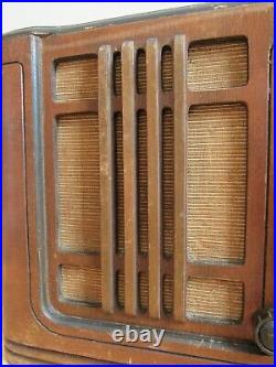 RARE antique tube radio bakelite wood SILVERTONE R1261 1940 vintage SHORTWAVE