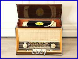 RARITY! SABA PHONO-SUPER 125 Vintage Tube Radio Turntable Record Player RESTORED