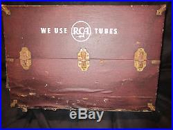 RCA Radio TV Vintage Electronic Vacuum Tubes Valve Serviceman Caddy Case Full