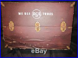 RCA Radio TV Vintage Electronic Vacuum Tubes Valve Serviceman Caddy Case Full