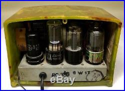 RCA Tulip Grill Catalin Bakelite 1939 vintage vacuum tube radio- working
