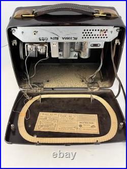 RCA Victor BX-57 Portable Vintage Radio Black with Handle AC/DC