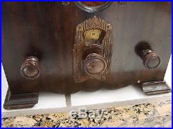 RCA Victor Cathedral Radiolette RS Wood Radio parts Repair Vintage Tube Radio