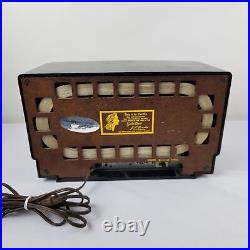 RCA Victor Model 6-XD-5 Glendon Vintage Tube AM Radio Working