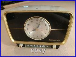 RCA Victor Phono Alarm Clock Tube Radio Model 5-C-591 Vintage 1950's