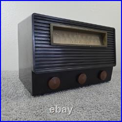 RCA Victor Tube Radio 8-X-71 AM/FM Vintage MCM Mid Century Bakelite Working