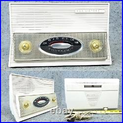 RCA Victor Tube Radio AM Model PX-1 1950s White Mid Century MCM Vintage Works