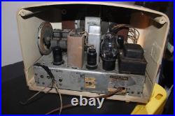 RCA Victor Tube Radio Vintage 1947 5Q56 5Q55 AM Short Wave Radio Works