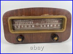 READ VTG Packard-Bell Model 602 Tube Radio 1950s Wood Case Mid-Century Decor