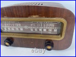 READ VTG Packard-Bell Model 602 Tube Radio 1950s Wood Case Mid-Century Decor
