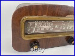 READ VTG Packard-Bell Model 602 Tube Radio 1950s Wood Case Mid-Century Decor