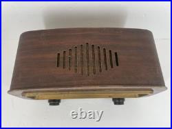READ VTG Packard-Bell Model 602 Tube Radio 1950s Wood Case Mid-Century Decor