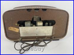 READ VTG Packard-Bell Model 602 Tube Radio 1950s Wood Case Mid-Century Decor