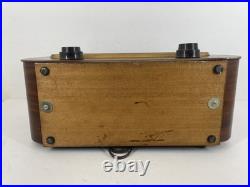 READ VTG Packard-Bell Model 602 Tube Radio 1950s Wood Case Mid-Century Decor