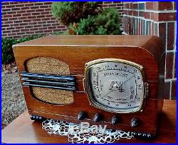RESTORED Antique Vintage DETROLA 178 Rare Wood Deco Tube Radio Works Great