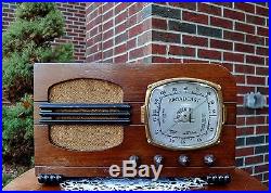 RESTORED Antique Vintage DETROLA 178 Rare Wood Deco Tube Radio Works Great