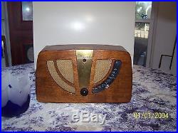 RESTORED Antique Vintage ZENITH 6D030Z Wood Deco Eames Tube Radio Works