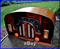 RESTORED Antique Vintage ZENITH 6D2615 DECO 1930's Old Tube Radio Works Perfect