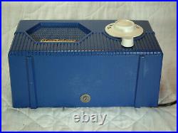 RESTORED Electrohome vintage tube radio 1950s plastic old antique blue
