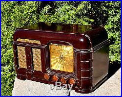 RESTORED MINT Antique Vintage FADA 790 BAKELITE Deco Tube Radio Works Perfect
