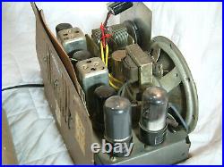 RESTORED Northern Electric Baby Champ Rainbow vintage tube radio bakelite 1940's