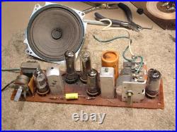 RESTORED RCA Victor 1950's vintage tube radio Atomic Age old antique plascon