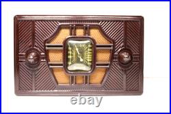 RESTORED & WORKING 1930s CRACK FREE SONORA Antique BAKELITE UNIQUE VINTAGE Radio