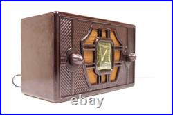RESTORED & WORKING 1930s CRACK FREE SONORA Antique BAKELITE UNIQUE VINTAGE Radio