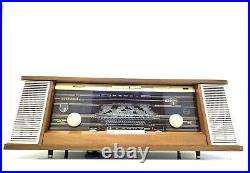 Radio PHILIPS B7X43A REVERBEO FM Stereo Vaccum Tube Vintage 1964 Working LikeNew