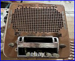 Rare 1930s & 1940s Era Chevrolet Vintage Tube Radio, Clean, C-41, Low Serial #