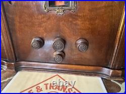 Rare 1933 Zenith 715 Tombstone Tube Radio Restored with Bluetooth & Aux Input