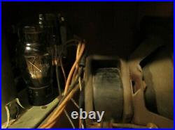 Rare 1937 Emerson Working Vintage Wood Tube Radio Ingraham R-167 Broadcast / Pol