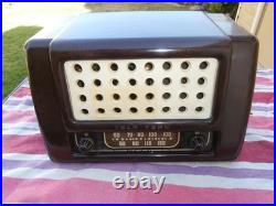 Rare 1946 Tele-Tone Radio Vintage Tube Radio Mid Century -Model 109