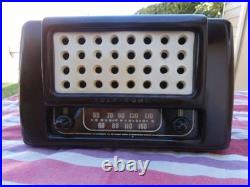 Rare 1946 Tele-Tone Radio Vintage Tube Radio Mid Century -Model 109
