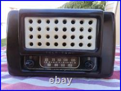 Rare 1946 Tele-Tone Radio Vintage Tube Radio Mid Century -Model 109