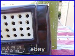 Rare 1946 Tele-Tone Radio Vintage Tube Radio Mid Century -Model 109