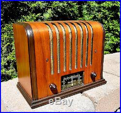 Rare Antique Vintage Kadette 76 TOMBSTONE DECO 1930's Tube Radio Works Perfect