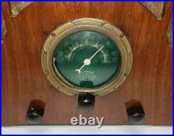 Rare Antique Vintage L'Tatro Scanner Tube Radio Wood Untested