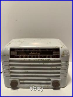 Rare Confetti Bakelite Vintage 1941 Admiral Aeroscope Tube Radio Great Shape