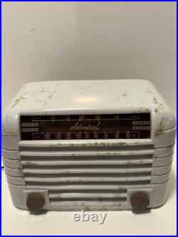 Rare Confetti Bakelite Vintage 1941 Admiral Aeroscope Tube Radio Great Shape