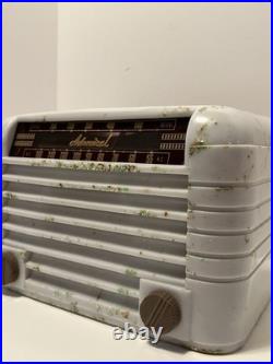 Rare Confetti Bakelite Vintage 1941 Admiral Aeroscope Tube Radio Great Shape