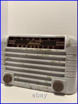 Rare Confetti Bakelite Vintage 1941 Admiral Aeroscope Tube Radio Great Shape