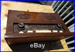Rare Early Vintage Telefunken Wooden Tube Radio