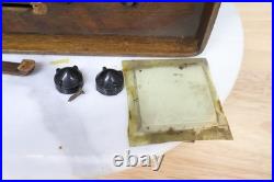 Rare Emerson Tube Radio AX-238 Jewel Box Vintage Ingraham Cabinet Wood Repair US