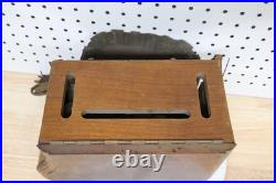 Rare Emerson Tube Radio AX-238 Jewel Box Vintage Ingraham Cabinet Wood Repair US